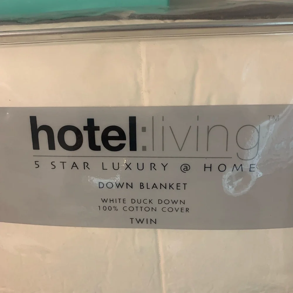 New Hotel Living for Linens N Things Ivory Duck Down Filled Cotton Blanket Twin